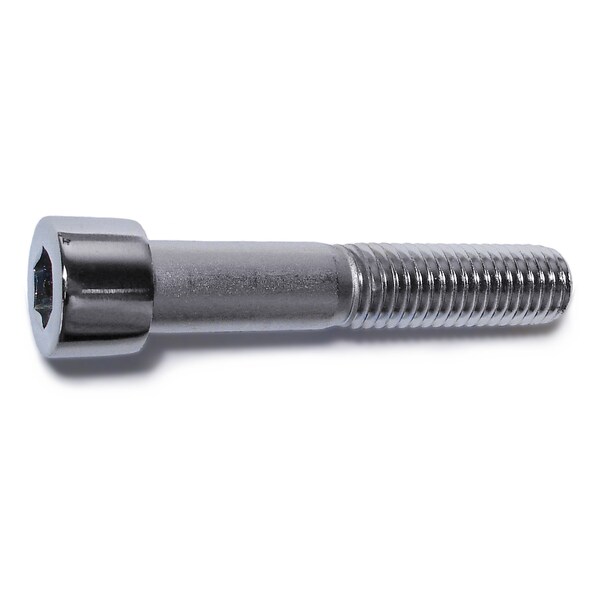 1/2"-13 Socket Head Cap Screw, Chrome Plated Steel, 2-3/4 in Length, 5 PK